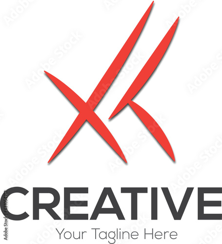 Vector xk logo design
