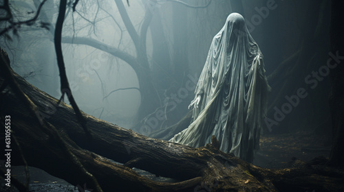 Ghostly Spirit Emerging from an Old Tree  © Наталья Евтехова