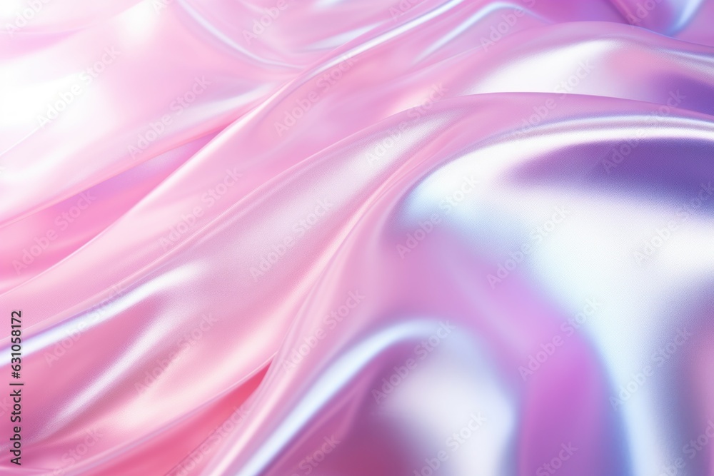 Obraz premium Pink dusted holographic slime. Generate Ai