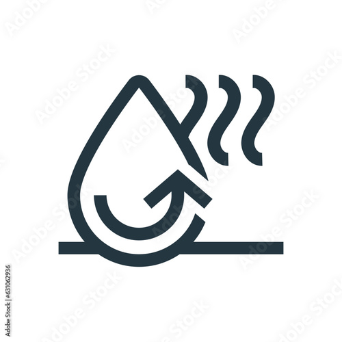 quick dry material concept illustration line icon design editable vector eps10