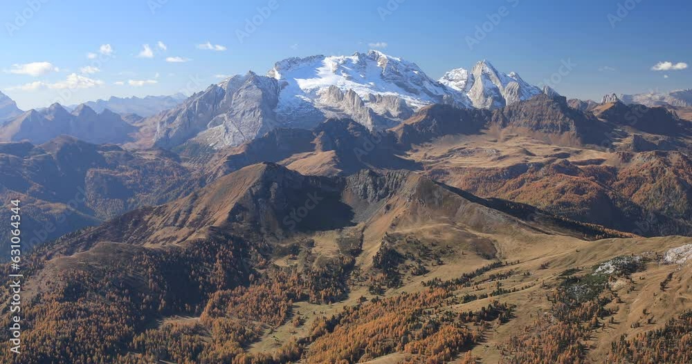 Looking over to the Marmolada range in the Dolomites of northern Italy. Looking over to the Marmolada range in the Dolomites of northern Italy.