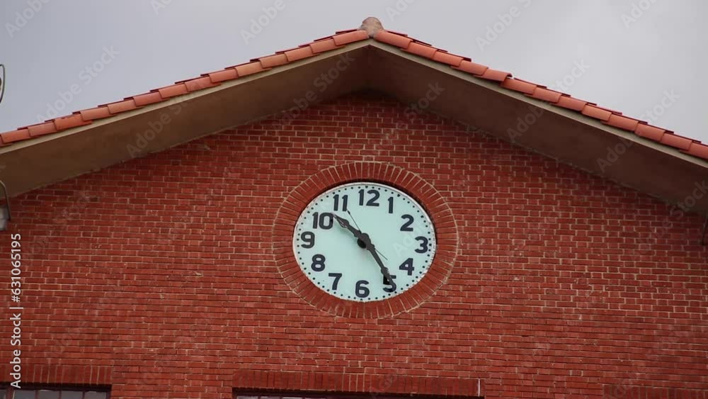 Walls Unit Death Row Huntsville Texas Exterior of Prison Entrance and jail establishing shot of Clock close up
