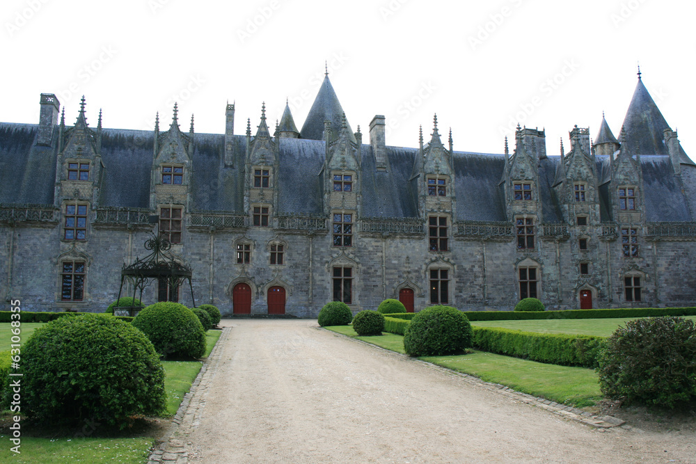 gothic castle in josselin in brittany (france) 
