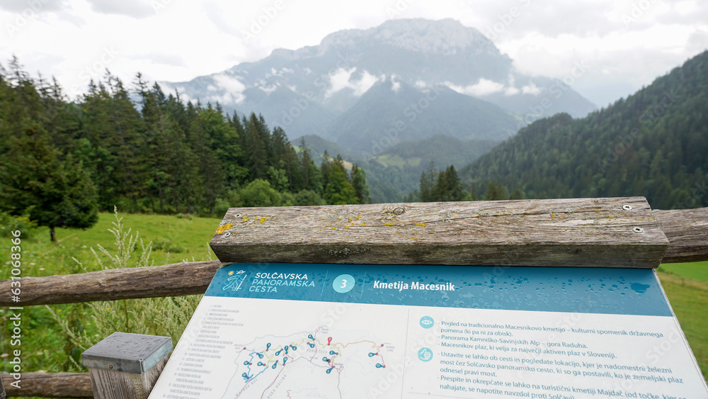Φωτογραφία Solčava Panoramic Road travel on a foggy day in the mountains of Slovenia