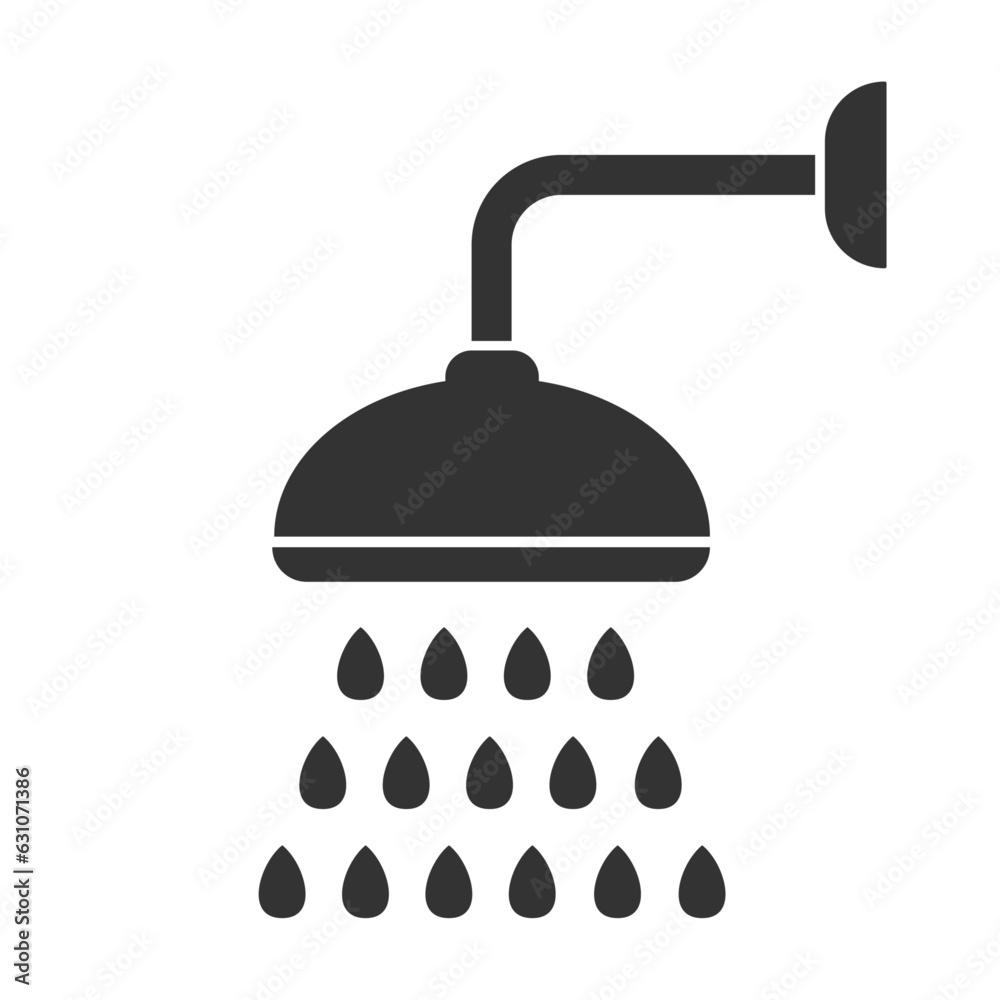 Shower Cap with drops icon. Easily editable line art. Vector stock illustration. Shower Cap with drops icon. Easily editable line art. Vector stock illustration.