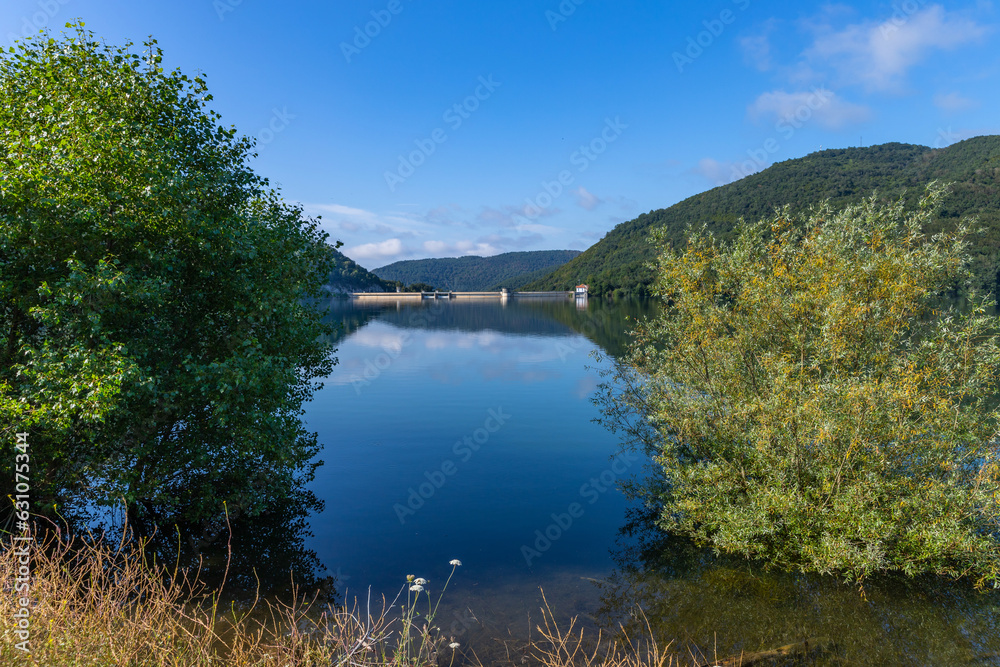 Naklejka premium View of the lake Eugi in Pueblo de Eugi