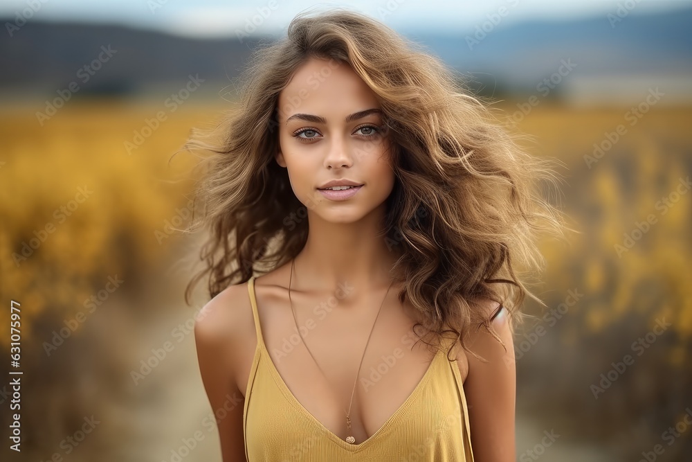 Portrait of a young beautiful woman enjoying sunlight. Portrait of a young beautiful woman enjoying sunlight.