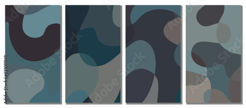 Abstract wavy set background.
