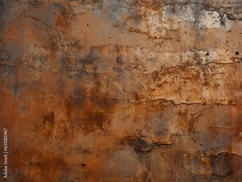 rusty metal background texture. ai generative art.