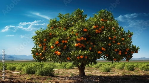 Orange trees produce a lot of fruit