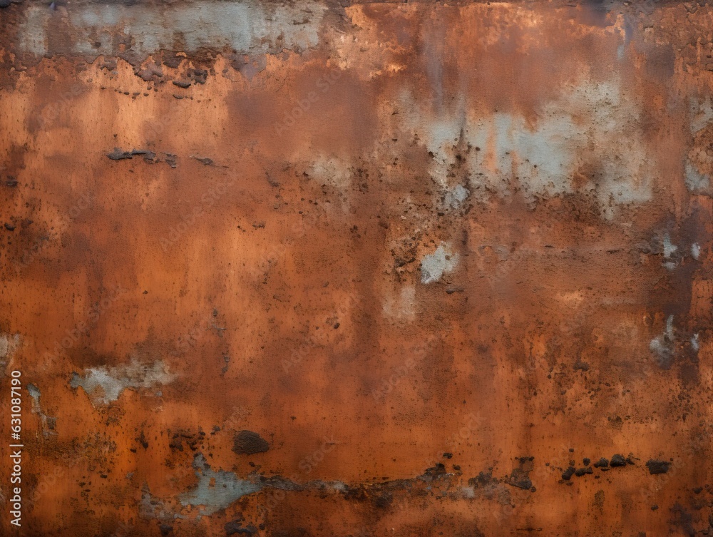 rusty metal background texture. ai generative art.