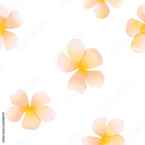 Floral Seamless Pattern with Flowers. Tropic Summer Background for Textile Design, Wallpaper, Packaging. 