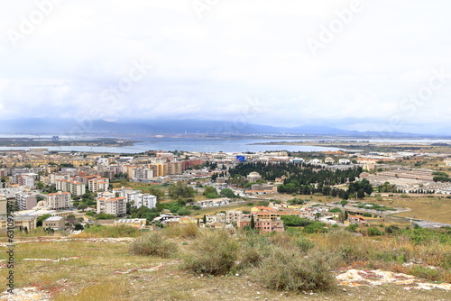 Panoramic view over the city of Cagliari, capital of Sardinia, Italy  view from Parco di San Michele © Dynamoland