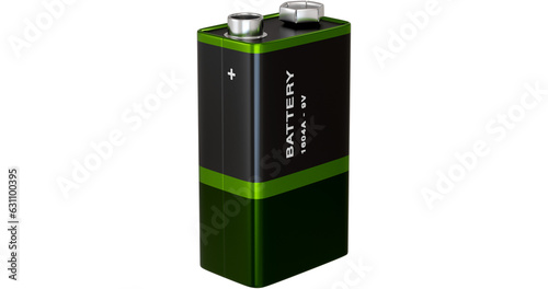 Bild auf Leinwand rectangle alkaline battery 9v