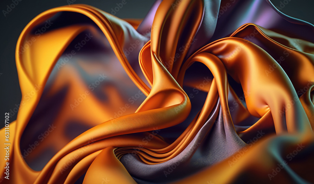 Obraz premium Satin silk background closeup.