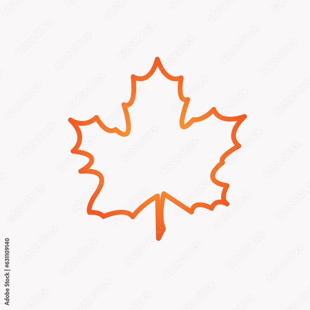 autumn vector leaf design symbol on white autumn vector leaf design symbol on white