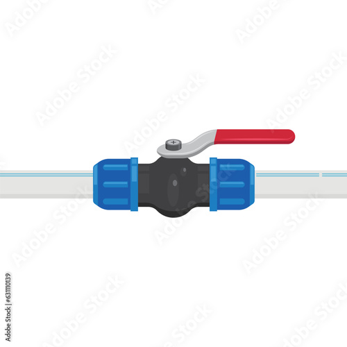 water pipe valve handle icon vector element concept design template