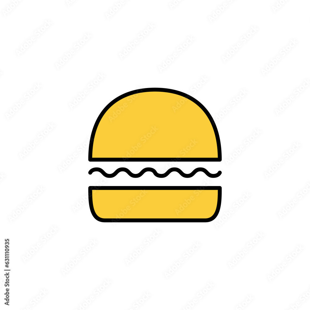 Burger icon vector for web and mobile app. burger sign and symbol. hamburger Burger icon vector for web and mobile app. burger sign and symbol. hamburger