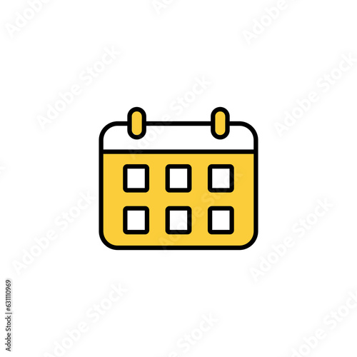 Calendar icon vector for web and mobile app. Calender sign and symbol. Schedule icon symbol