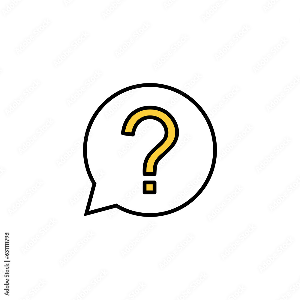 Question icon vector for web and mobile app. question mark sign and symbol Question icon vector for web and mobile app. question mark sign and symbol