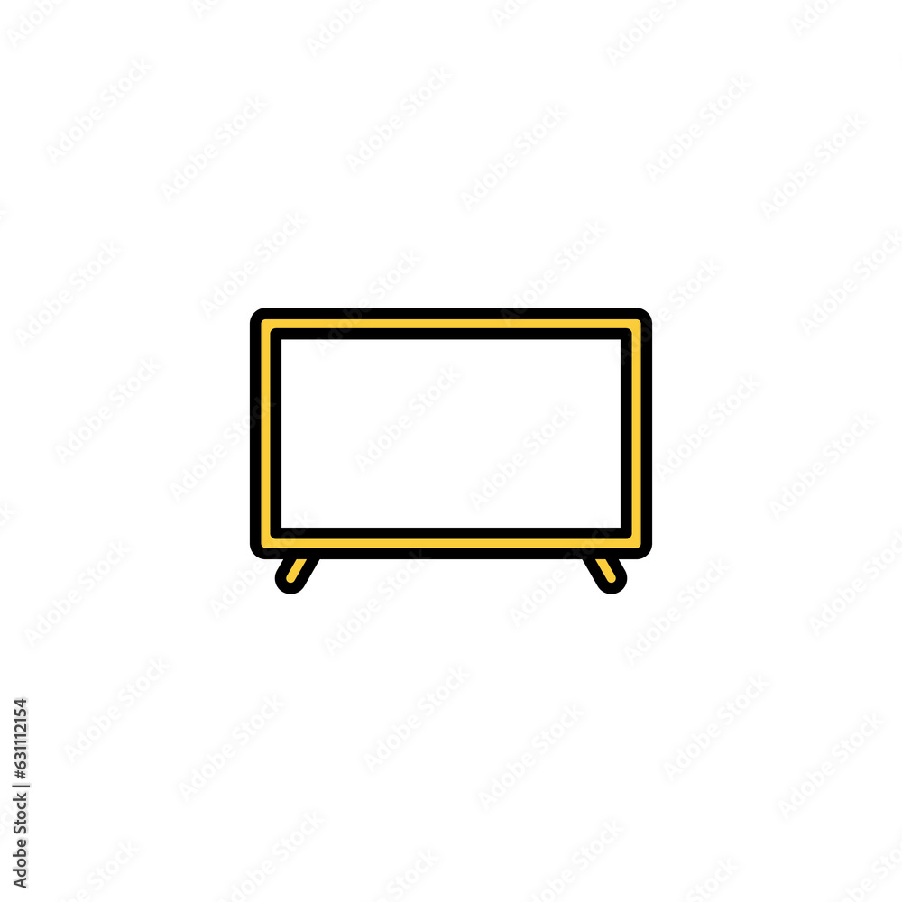 Tv icon vector for web and mobile app. television sign and symbol Tv icon vector for web and mobile app. television sign and symbol