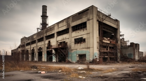 abandoned factory in the city