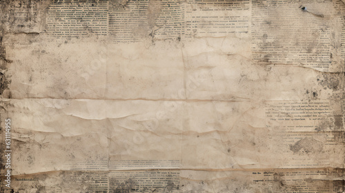 Newspaper paper grunge vintage old aged texture background