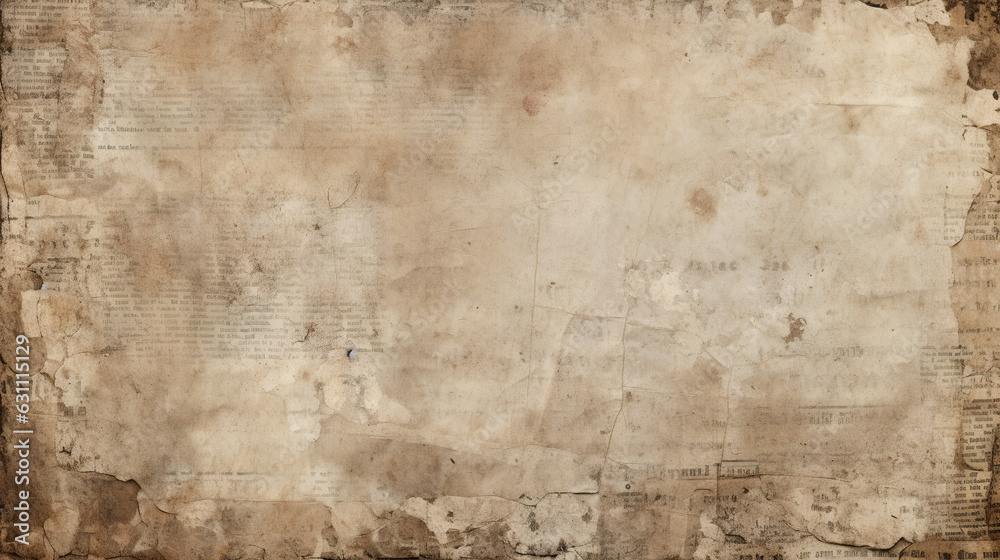 Newspaper paper grunge vintage old aged texture background