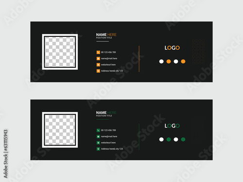 Modern email signature design template