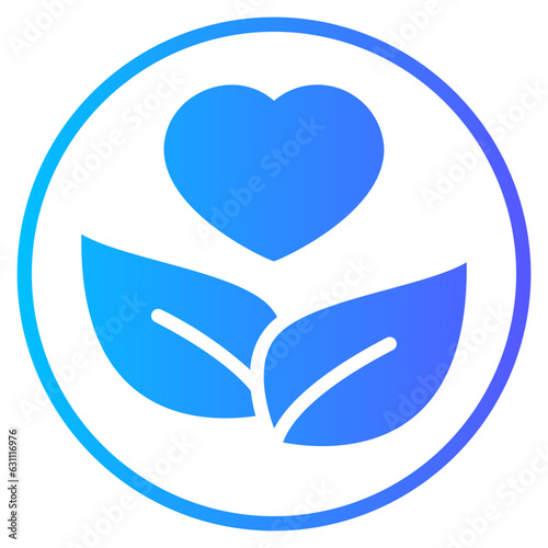 healthy living gradient icon