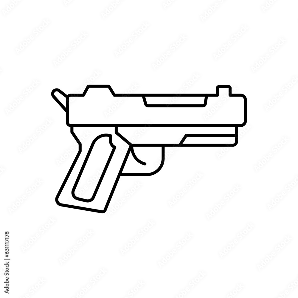 Gun Vector Icon

