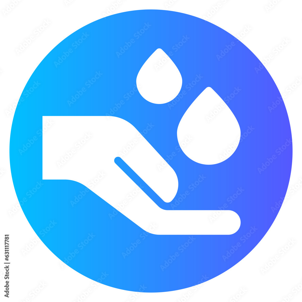 Fototapeta premium hygiene gradient icon