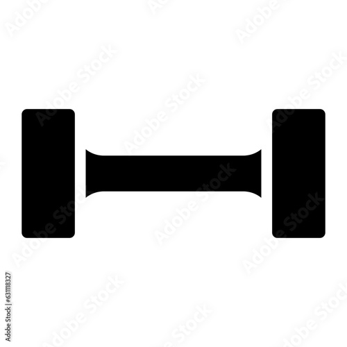 dumbbells glyph icon