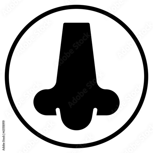 nose glyph icon