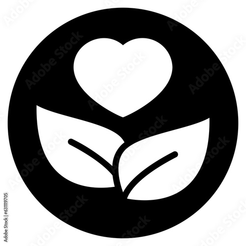 healthy living glyph icon