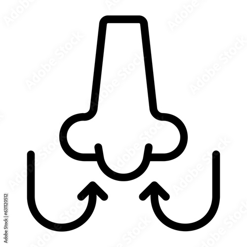 breathing line icon