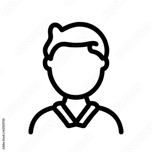 male avatar icon suitable for info graphics, websites and print media and interfaces.line vector icon