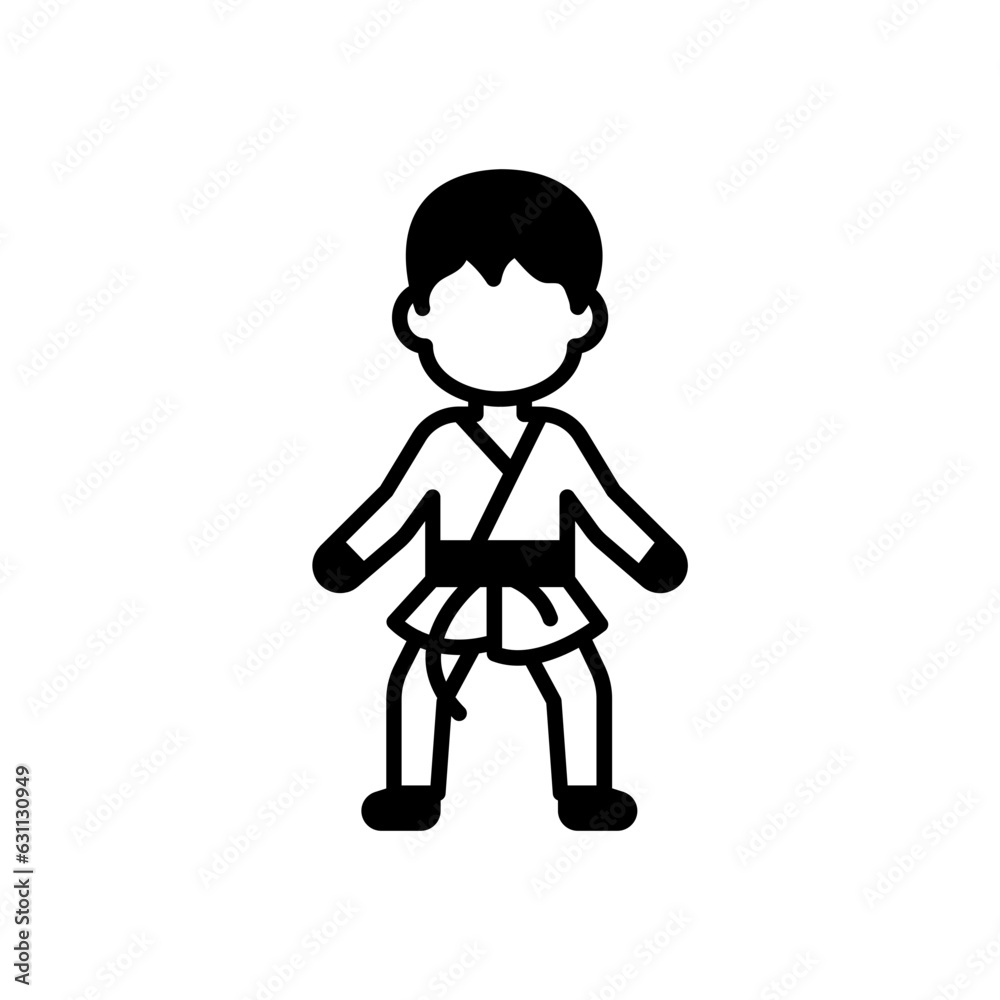 Karate icon in vector. Illustration Karate icon in vector. Illustration