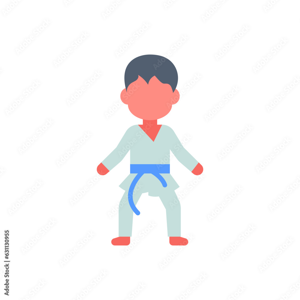 Karate icon in vector. Illustration Karate icon in vector. Illustration