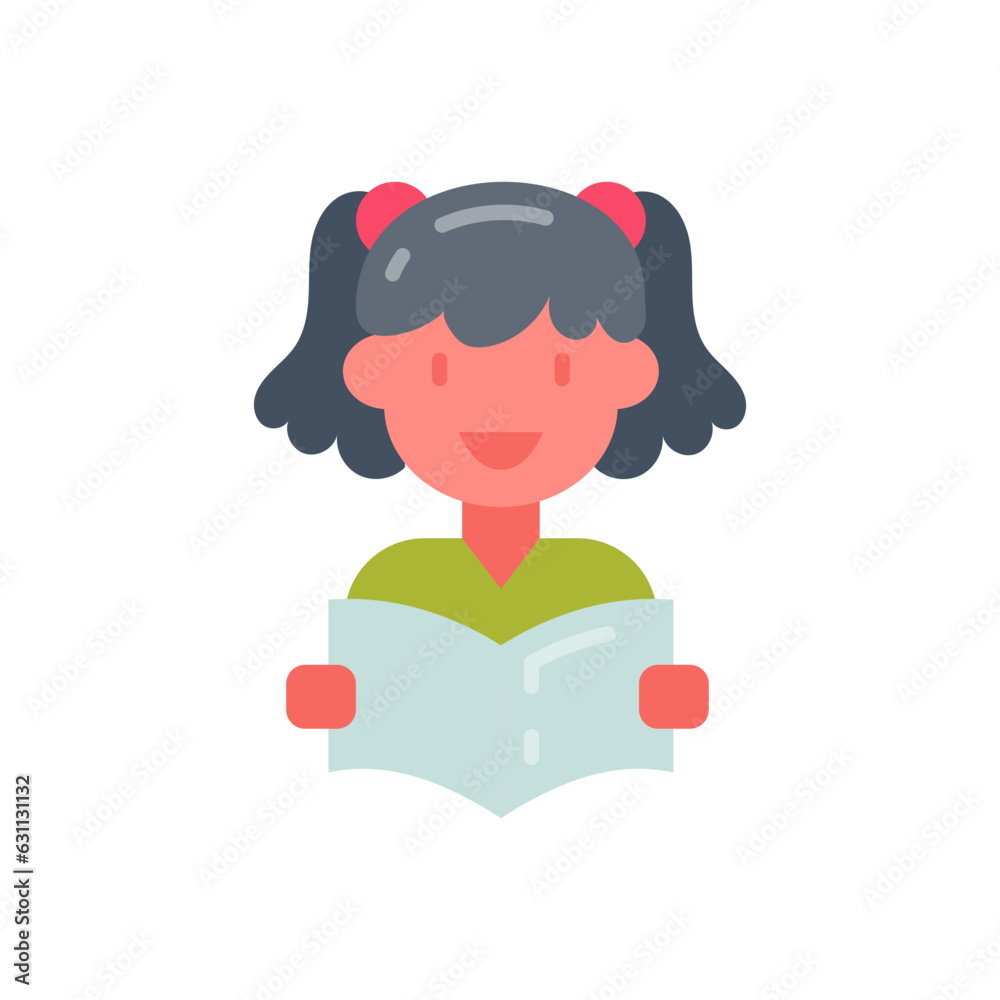 Reading icon in vector. Illustration Reading icon in vector. Illustration