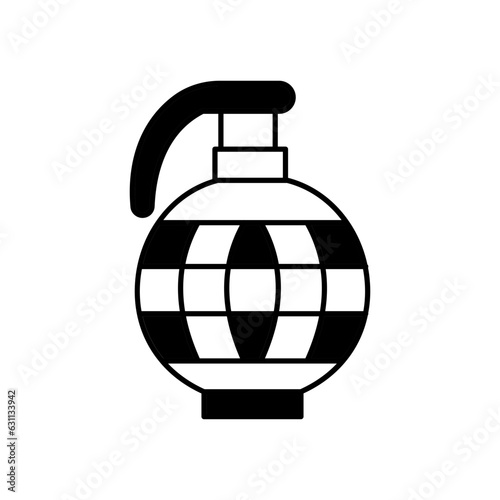 Hand grenade Vector Icon

