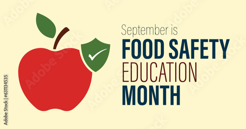 September is national food safety education month banner.
