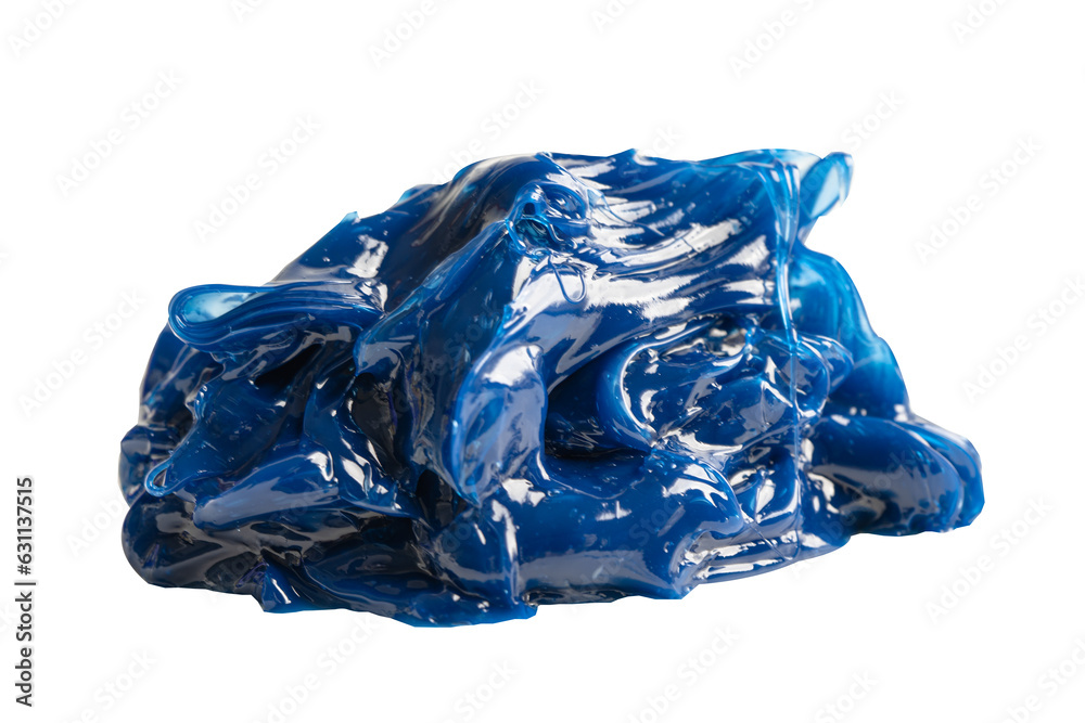 Fototapeta premium Blue premium quality synthetic lithium complex grease, high temperatures and machinery lubrication for automotive and industrial.