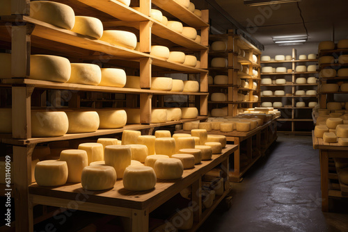 Cheese Ripening Storage. Generative AI