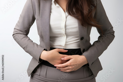 A Woman Has A Stomachache. Generative AI