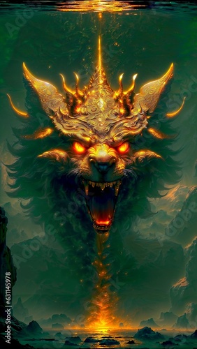 wolf head illustration