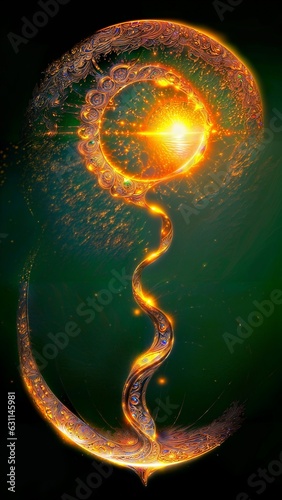 background with glowing lights