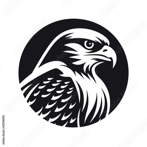 Falcon logo design vector symbol 