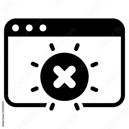  Error glyph icon