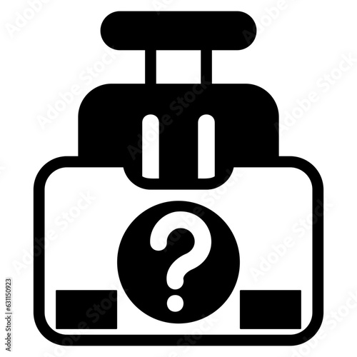  Lost and found glyph icon